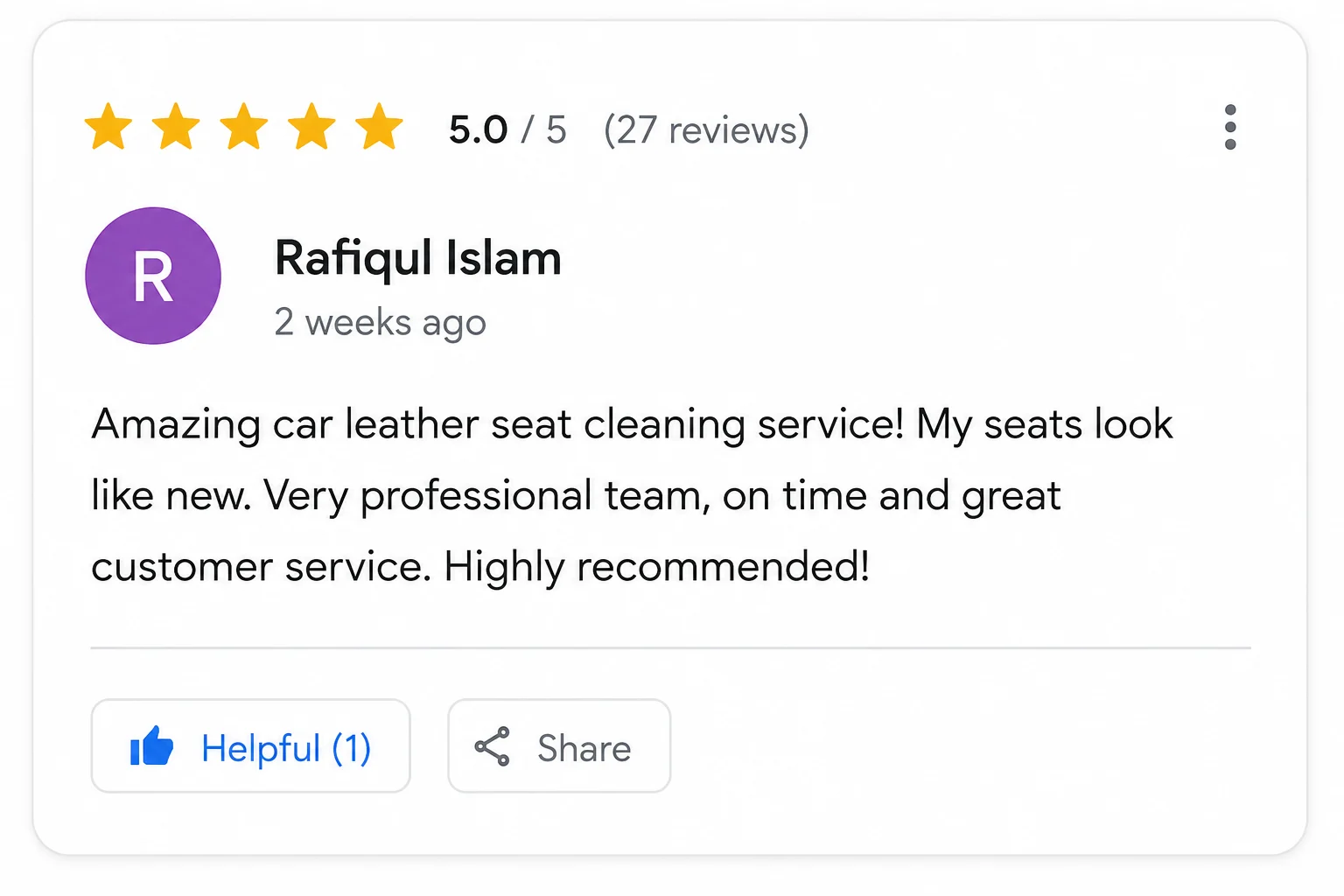 Interior cleaning service for cars in Dhaka