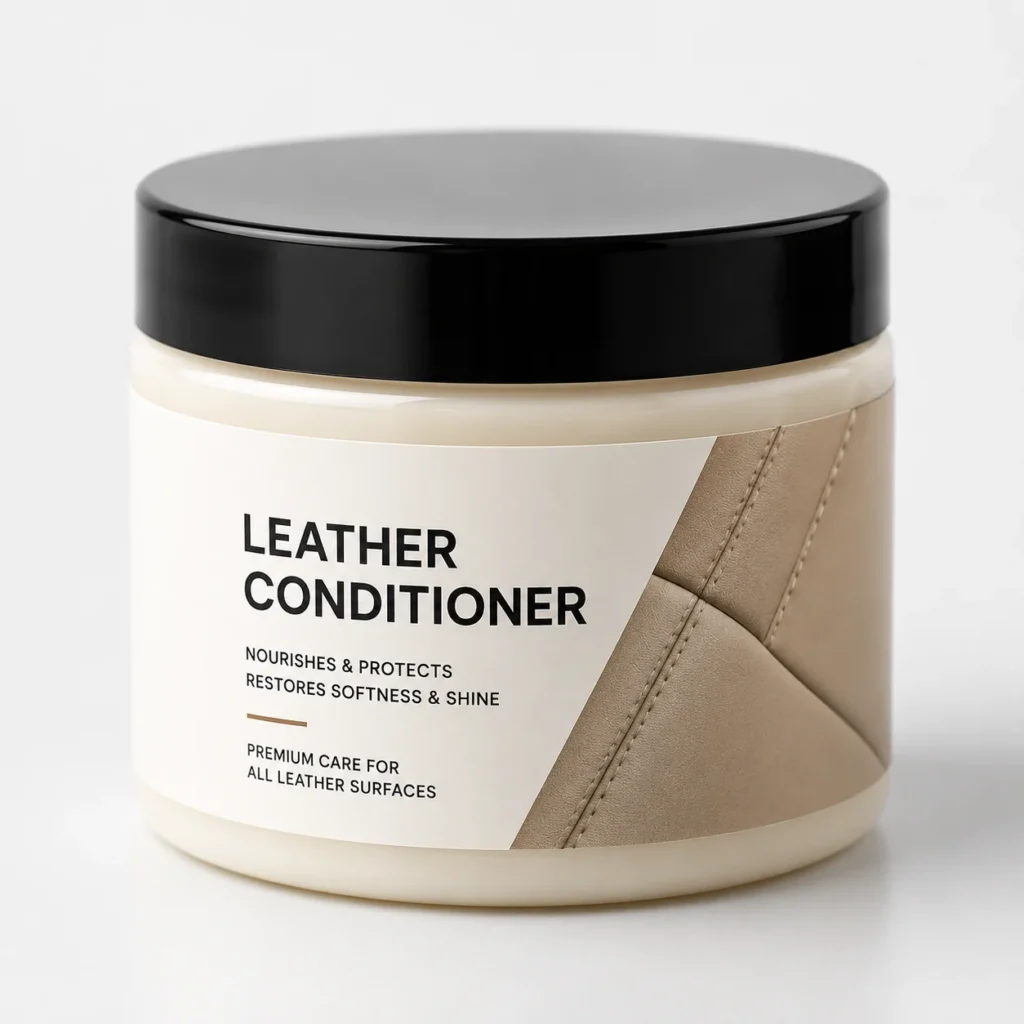 pH-neutral leather cleaner used by ShineX Dhaka